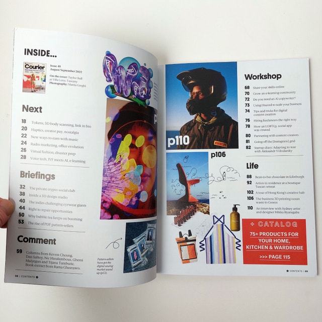 Courier Magazine Aug/Sept 2022 - Make Money From Your Creativity - photo 4