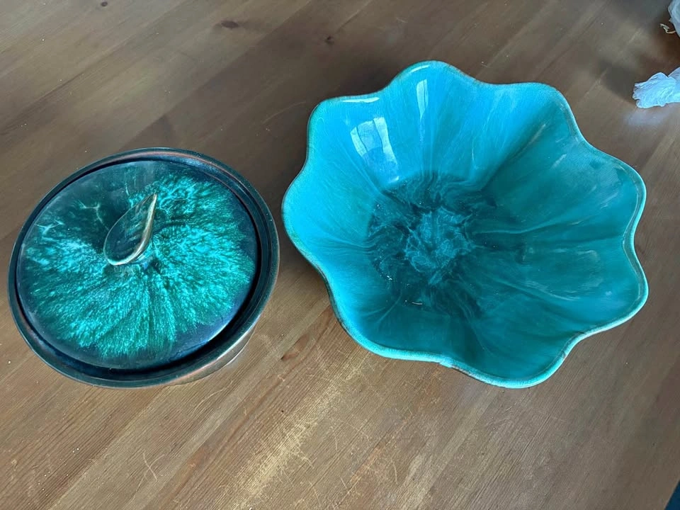 Blue Mountain Pottery Bowl and Mini Pot