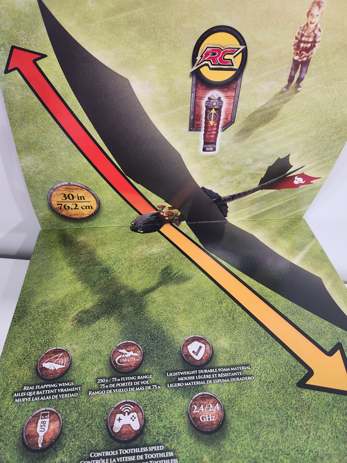 How To Train Your Dragon 2 RC Flying Toothless Toy - photo 2