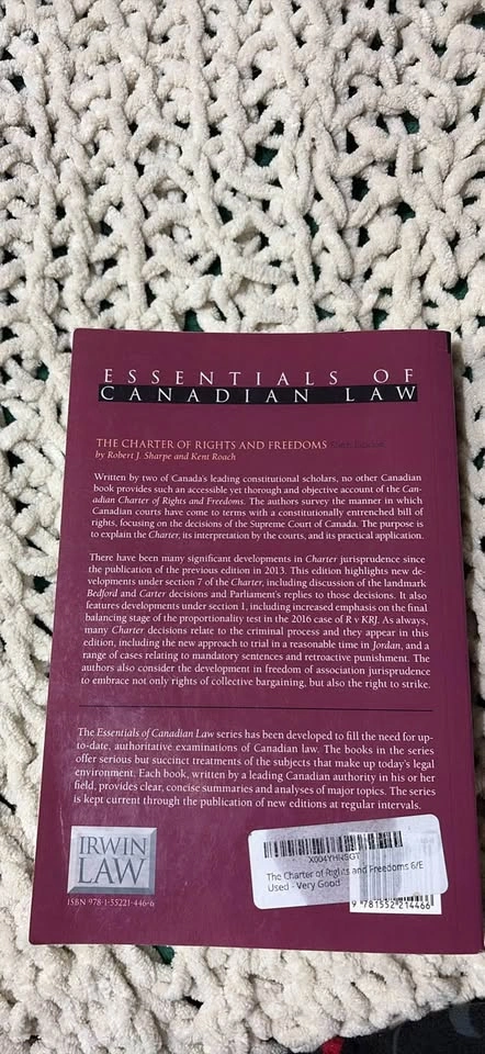 Charter of Rights and Freedoms Textbook 6th Edition - photo 2