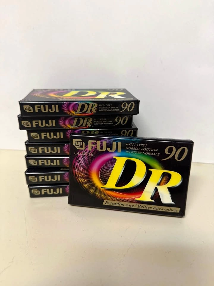 8 Still Sealed Fuji DR 90 Minute Cassette Tapes