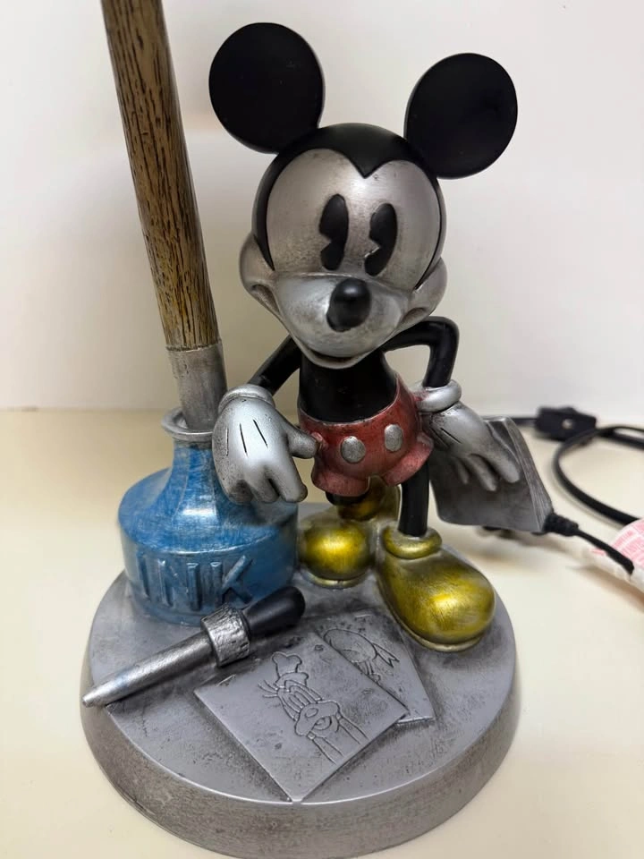 Early 2000s Disney Mickey Mouse "At the Ink Well" Lamp - photo 5