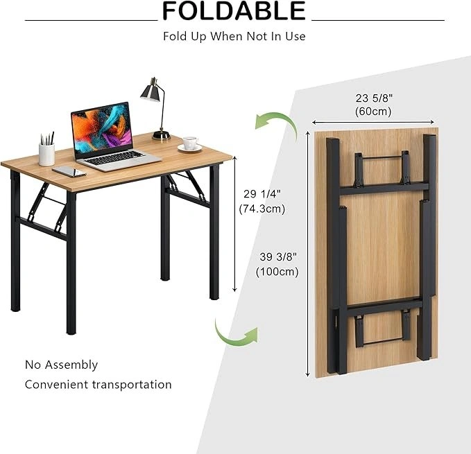 Folding Desk – No Assembly Needed (Perfect for Small Spaces) - photo 2