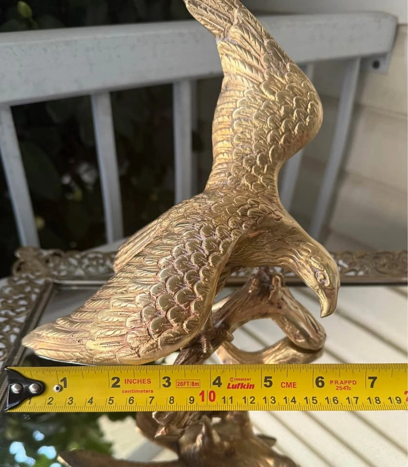 Vintage brass eagle - photo 2