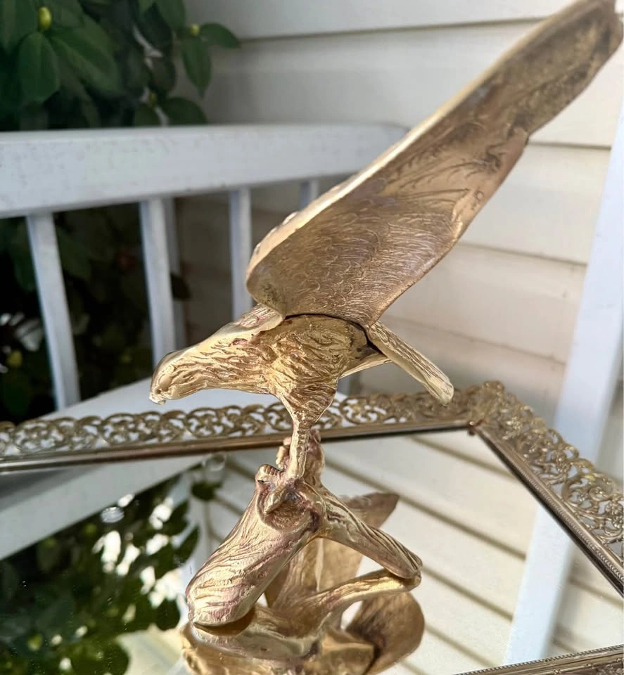 Vintage brass eagle - photo 3