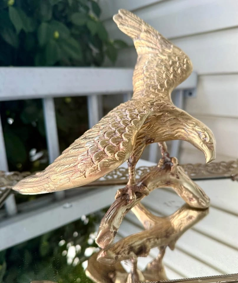 Vintage brass eagle - photo 4