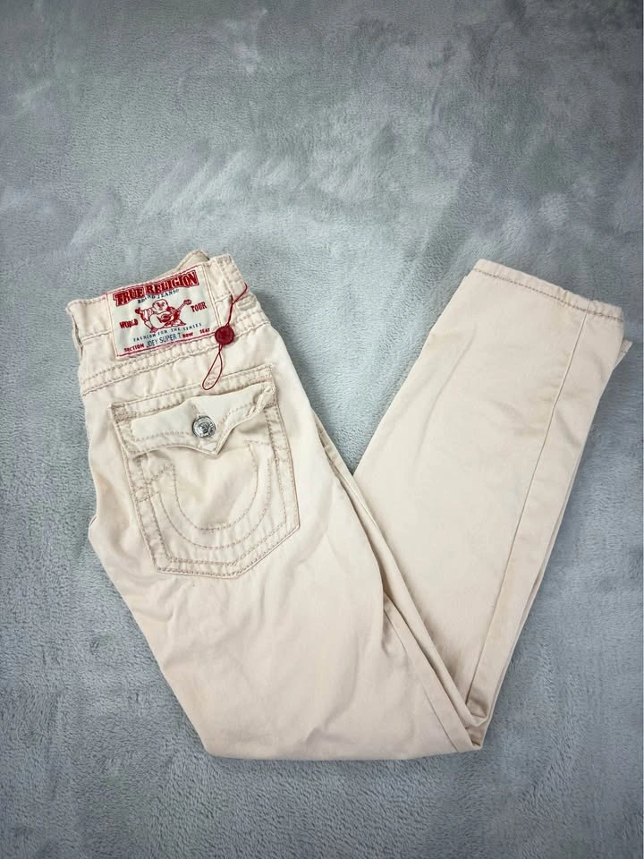 VTG True Religion Joey Super T Jeans Men's 32x31 Beige - photo 4