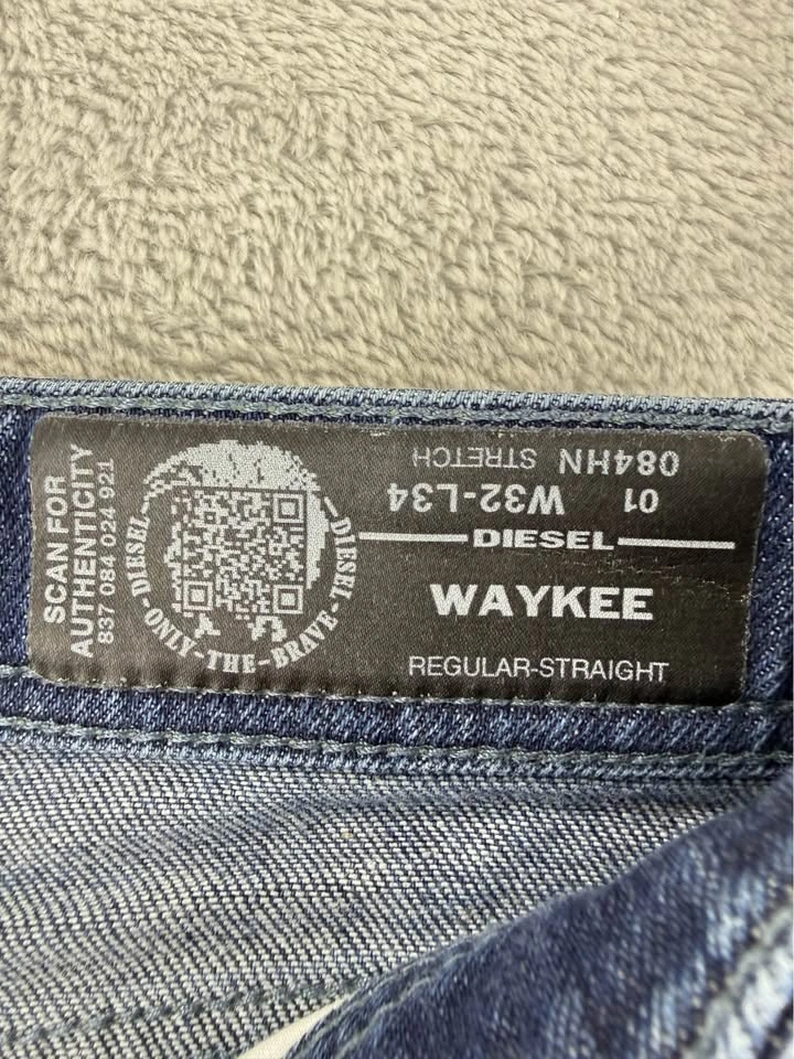 Diesel Men's Waykee Regular Straight Jeans - 33x32 - photo 3