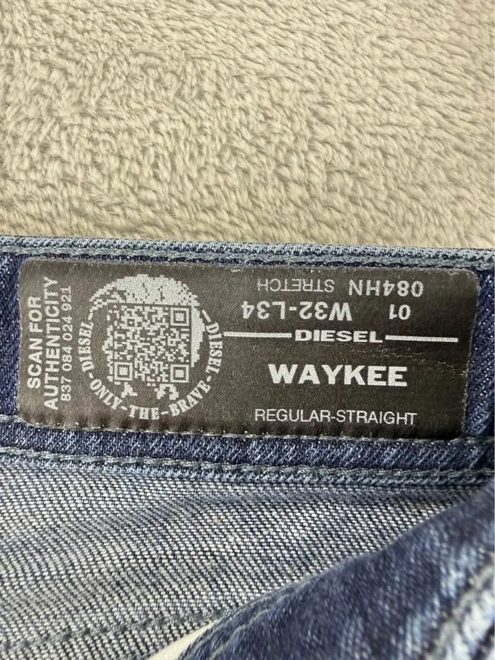 Diesel Men's Waykee Regular Straight Jeans - 33x32 - photo 3