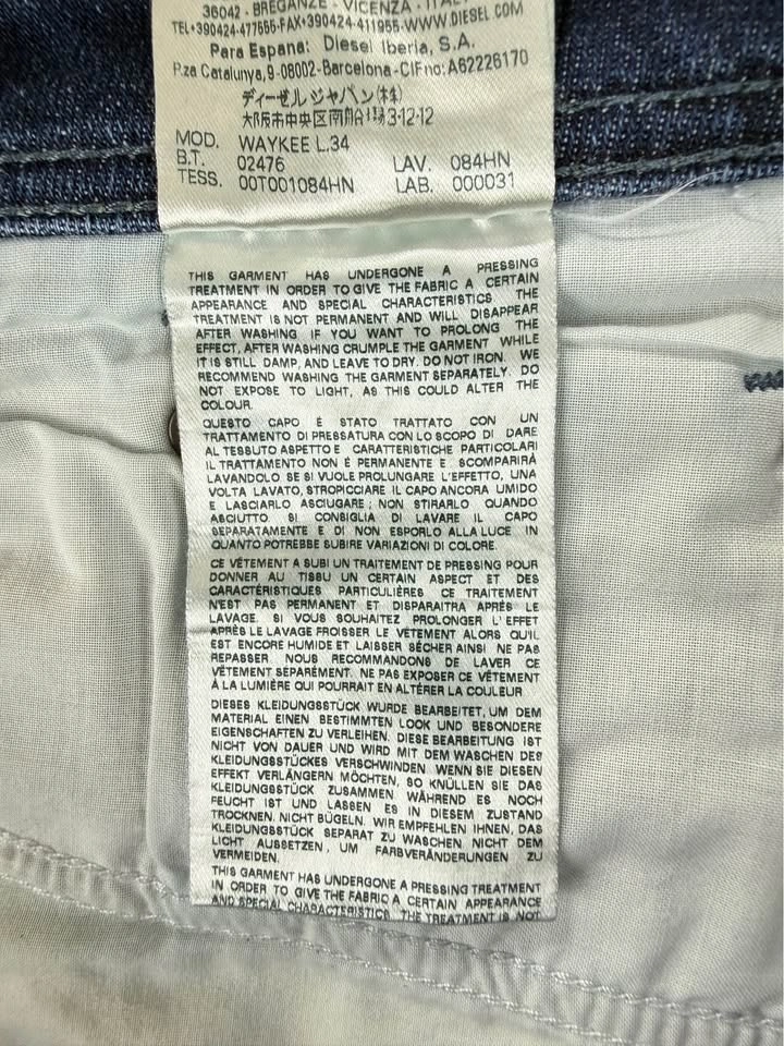 Diesel Men's Waykee Regular Straight Jeans - 33x32 - photo 5