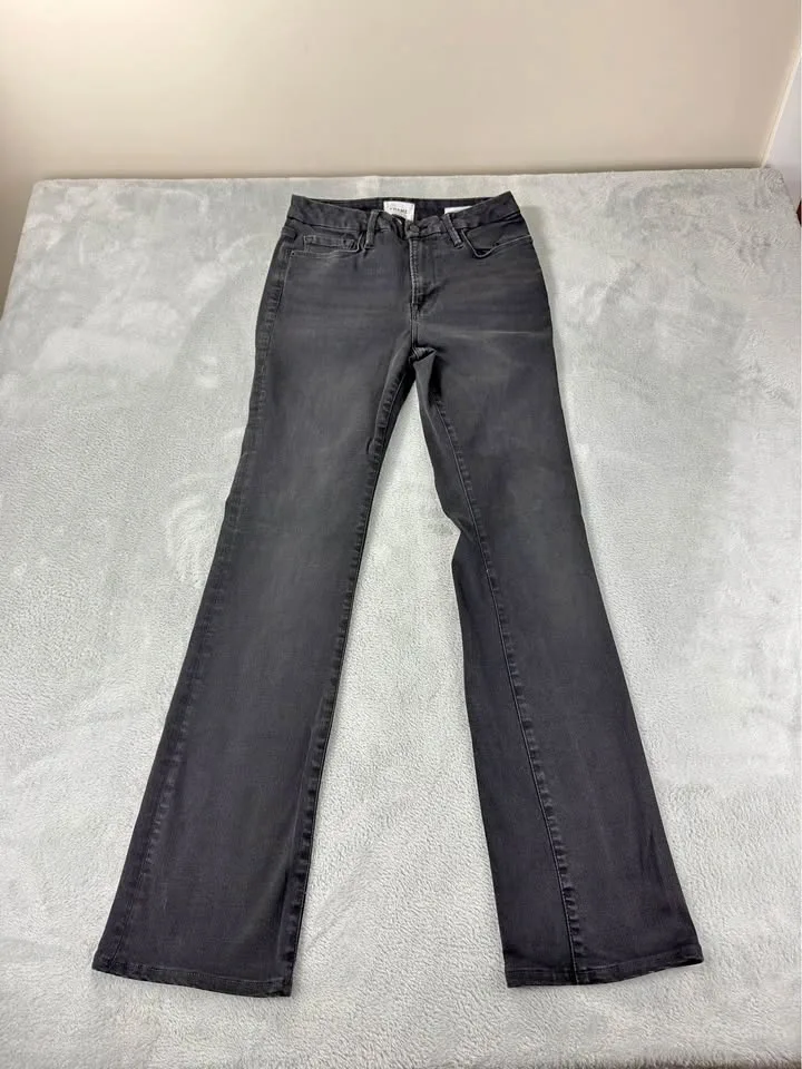 Frame Women's Size 30 Le Mini Boot Black Denim Jeans
