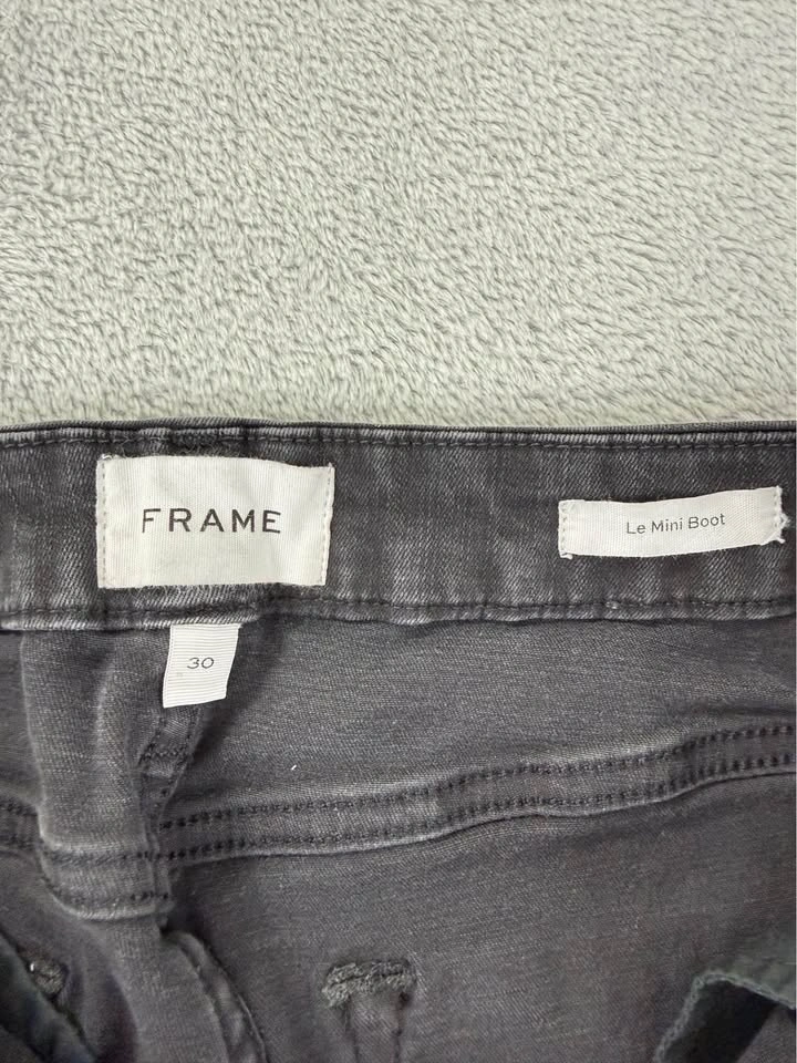 Frame Women's Size 30 Le Mini Boot Black Denim Jeans - photo 2