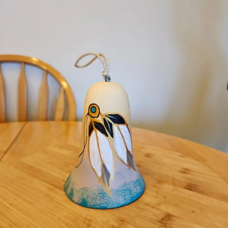 Beautiful Large Single Bell Wind Chime, Pottery, Clay