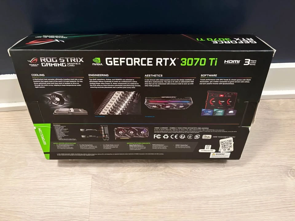 ASUS ROG Strix RTX 3070 Ti 8GB Graphics Card - photo 3