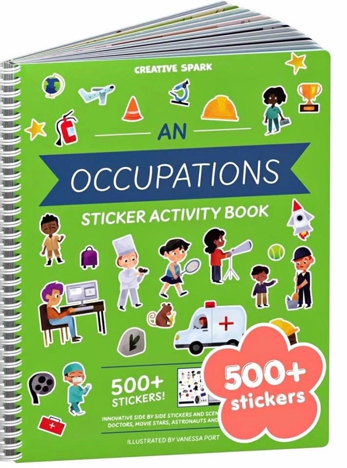 Occupation Travel Activity Book w/ Stickers & Coloring Pages