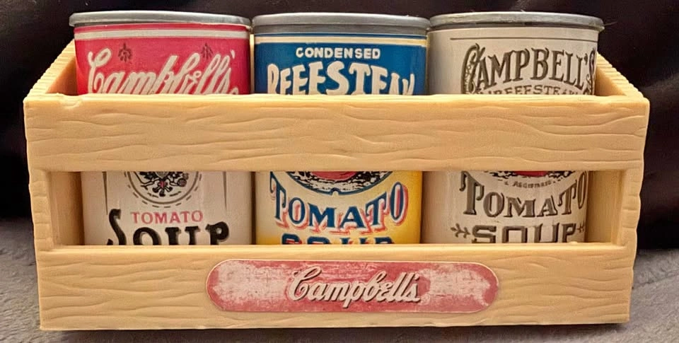 Vintage 1995 Campbell's Soup Kitchen Magnet 4-Piece Set