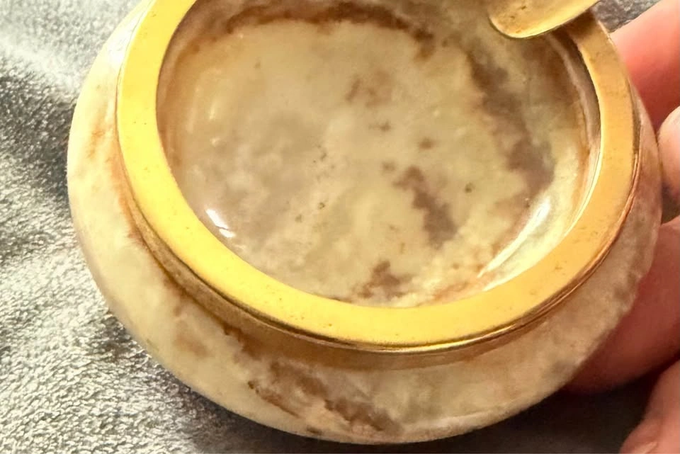 Vintage Italian Alabaster Marble Ashtray - photo 2