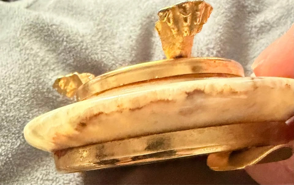 Vintage Italian Alabaster Marble Ashtray - photo 3