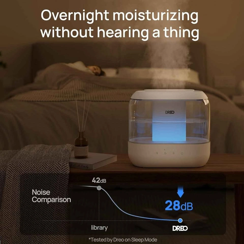 Dreo 4L Cool Mist Humidifier - Quiet, Top Fill, 36H Runtime - photo 4