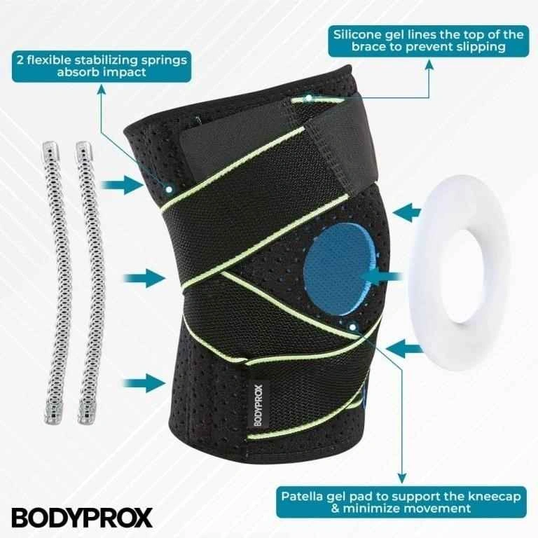Bodyprox Knee Brace with Side Stabilizers & Patella Gel Pads (La - photo 2