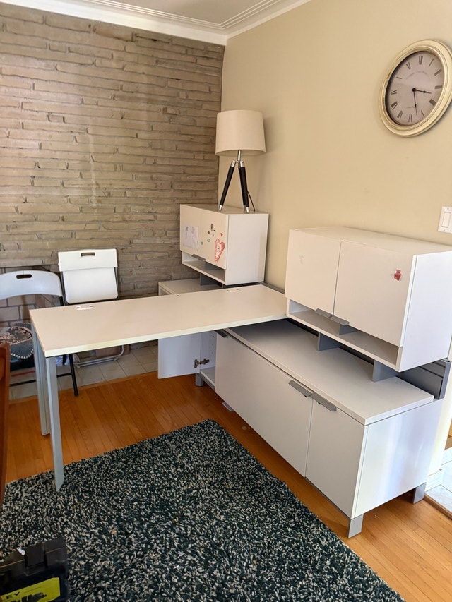 Office Table with Cabinets