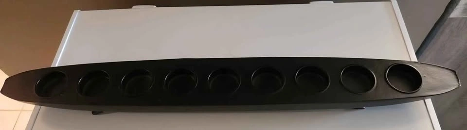 Long black candle holder - photo 2