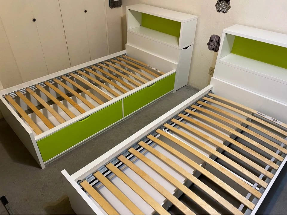 Twin Bed Set with 2 Sliding Nightstands - photo 5