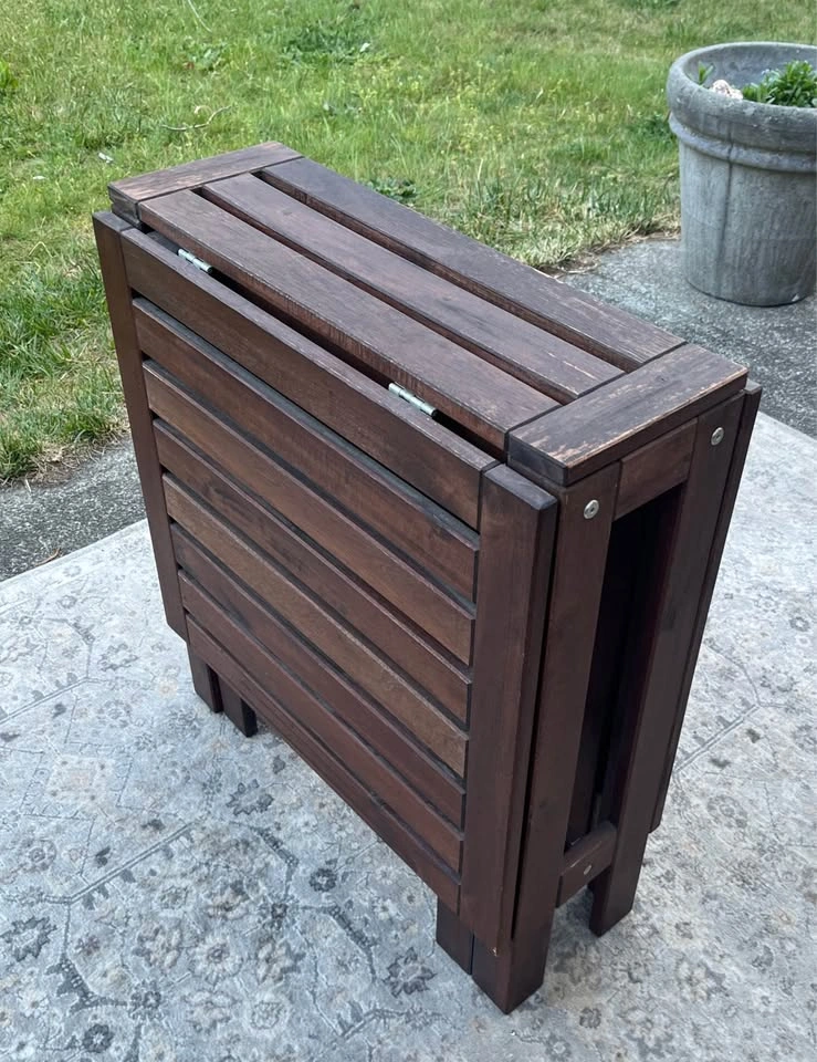 IKEA APPLARO Gateleg Outdoor Table - Acacia Wood - photo 2