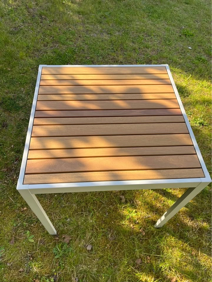 IKEA SJÄLLAND Eucalyptus Patio Dining Table – Square | Like New - photo 2