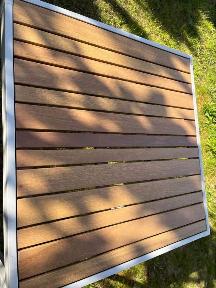 IKEA SJÄLLAND Eucalyptus Patio Dining Table – Square | Like New - photo 3