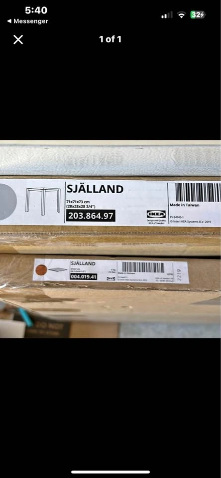 IKEA SJÄLLAND Eucalyptus Patio Dining Table – Square | Like New - photo 5