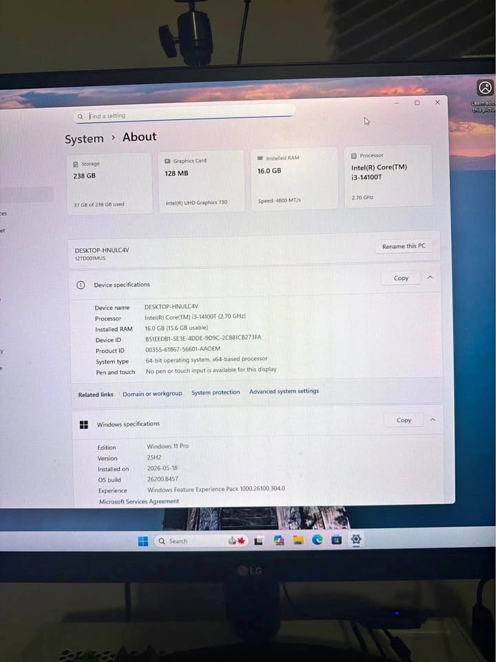 🔥‼️i3-14th, 16GB RAM, 256GB SSD _ Complete Lenovo ThinkCentre M7