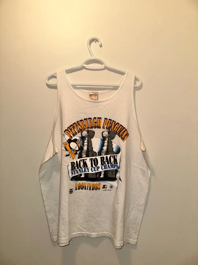 1992 Pittsburg Penguins Back to Back Champs Tank Top