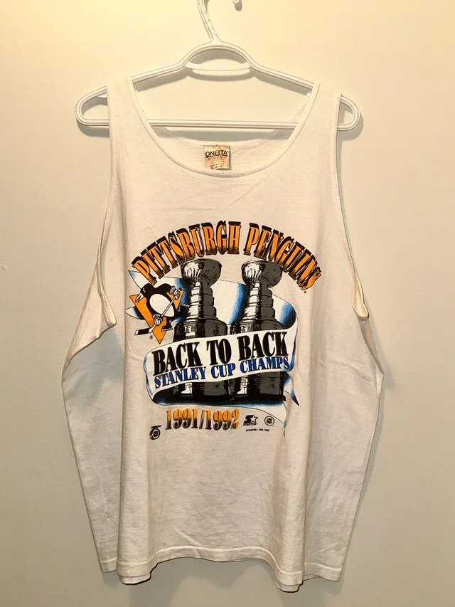 1992 Pittsburg Penguins Back to Back Champs Tank Top - photo 2
