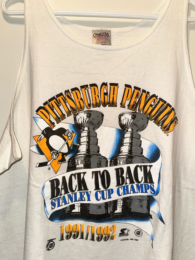 1992 Pittsburg Penguins Back to Back Champs Tank Top - photo 3