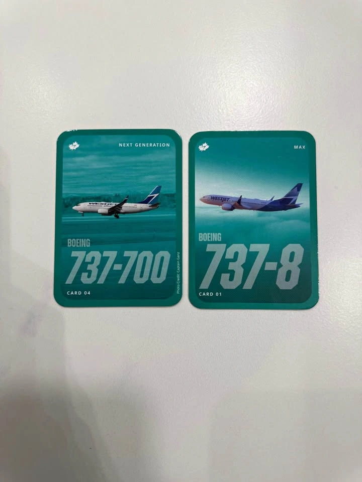 Westjet trading cards
