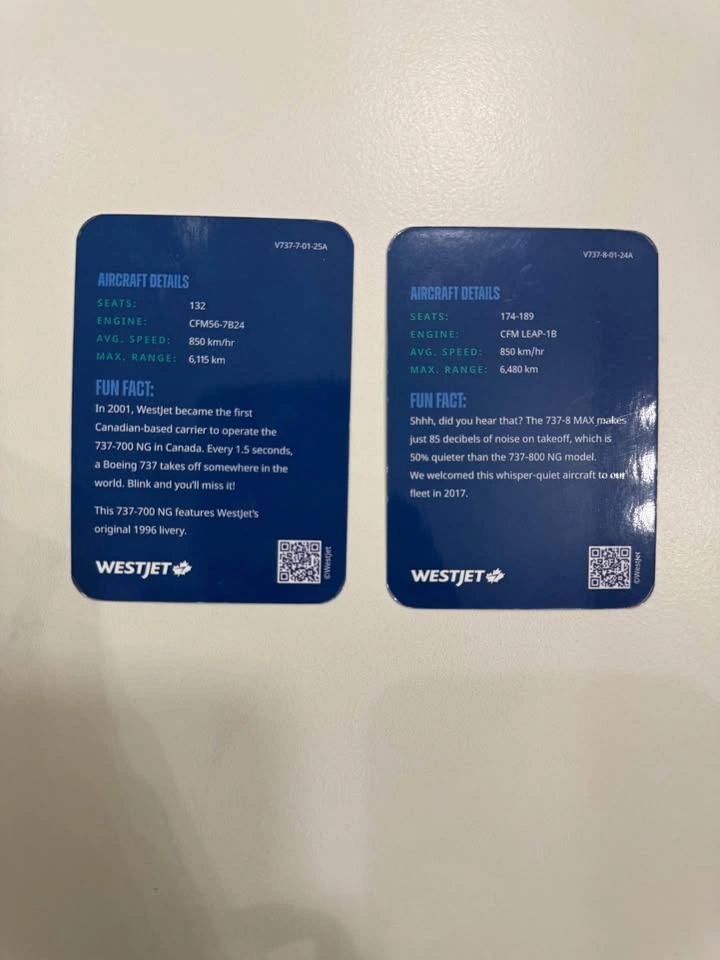 Westjet trading cards - photo 2