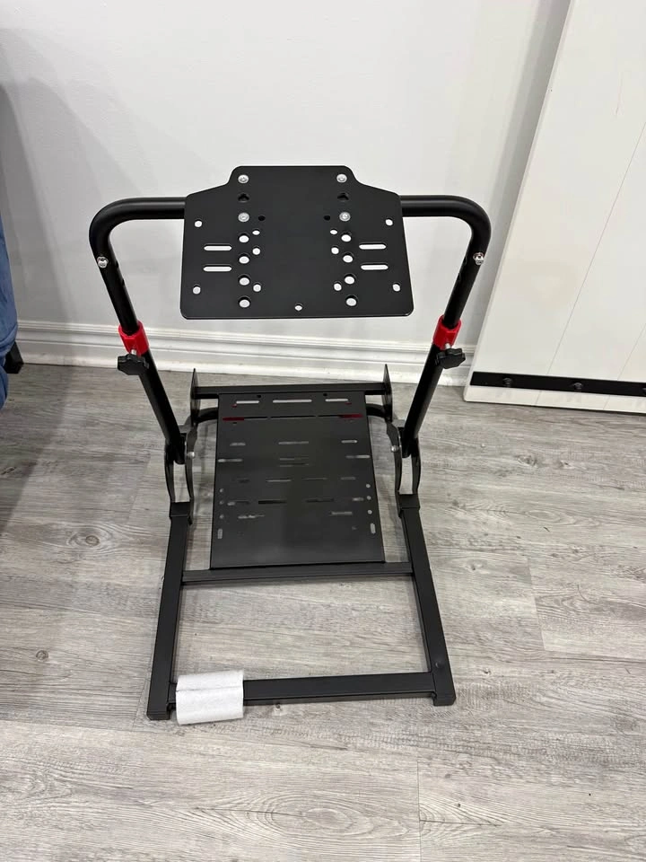 Steering wheel stand with handbrake