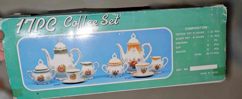Vintage Lustre 17 piece Coffee/Tea Set