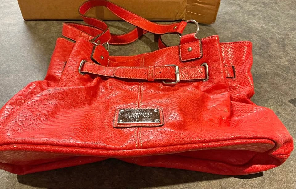 Nine West Orange/Red Handbag