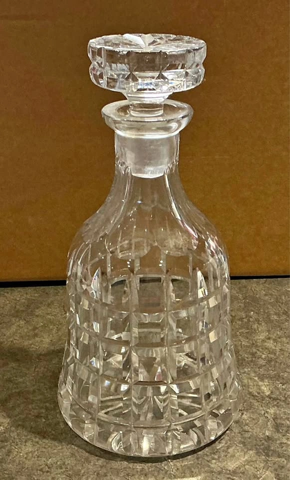 Cut Glass Decanter w Stopper