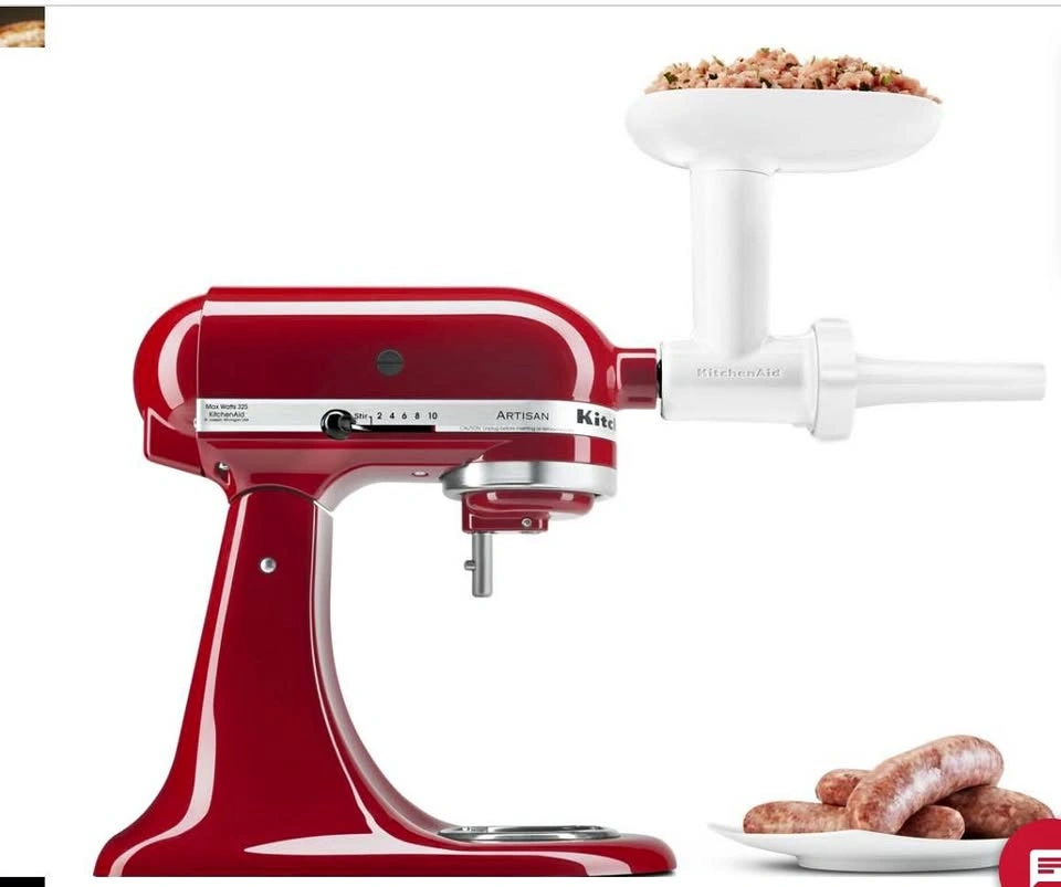 Kitchen Aid Food Grinder, Fresh Prep Slicer/Shredder & Sausage S