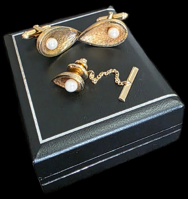 Anson Cufflinks and Tie Tack Set - photo 4