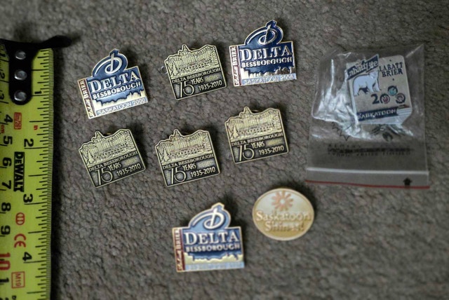 Collectible Pins - Delta Bessborough, Saskatoon Shines, Brier 20
