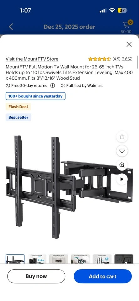 55in Samsung Smart TV & Wall Mount - photo 3