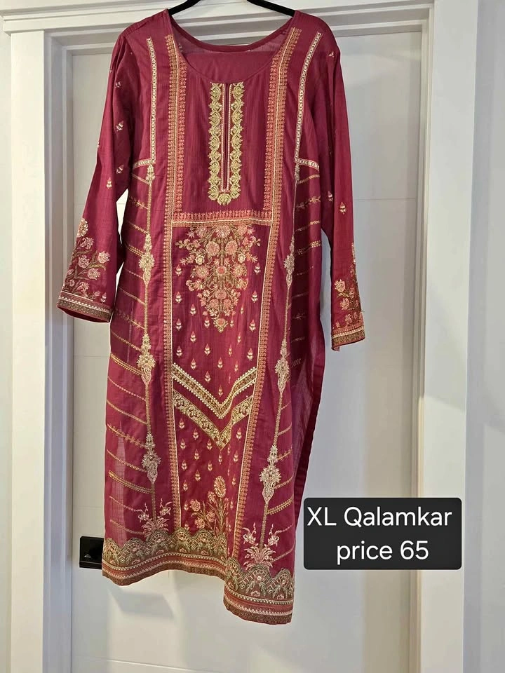 Eid Summer Embroidered Dress with Banarsi Dupatta