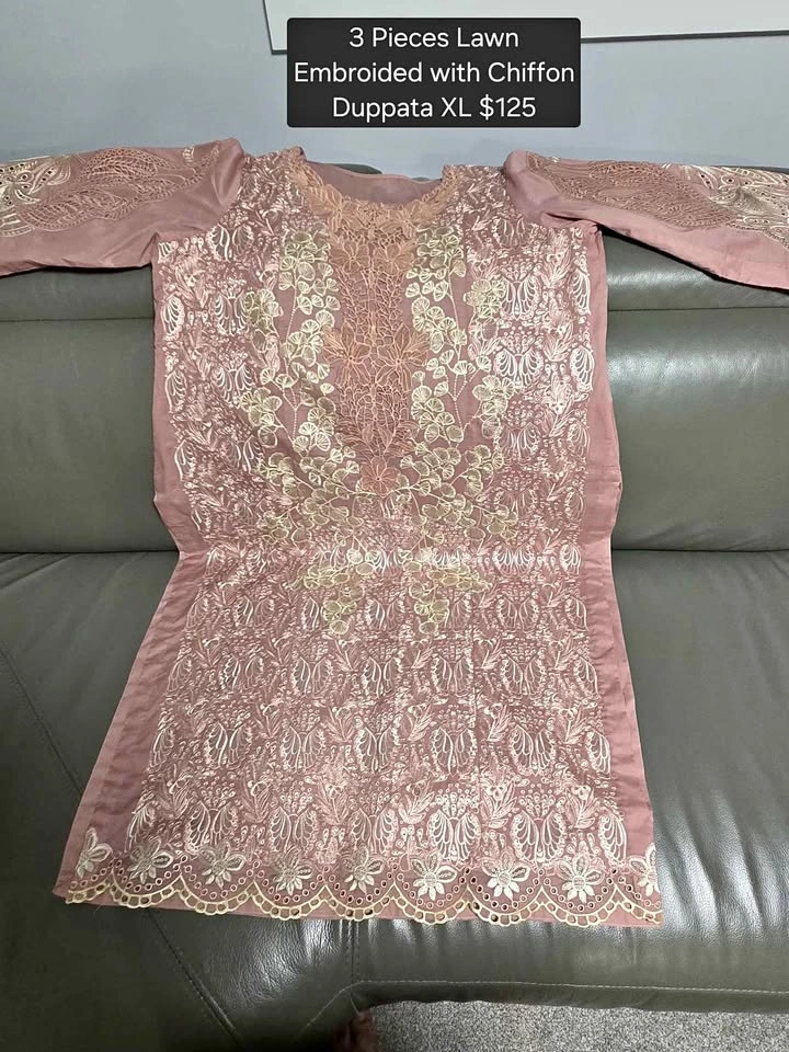 EID SUMMER DRESS FULLY EMBROIDED XXL