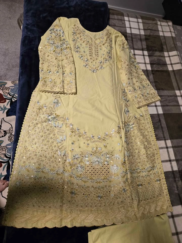 EID SUMMER DRESS LUXURY FULLY EMBROIDED XXL - photo 3