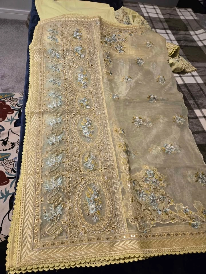 EID SUMMER DRESS LUXURY FULLY EMBROIDED XXL - photo 4