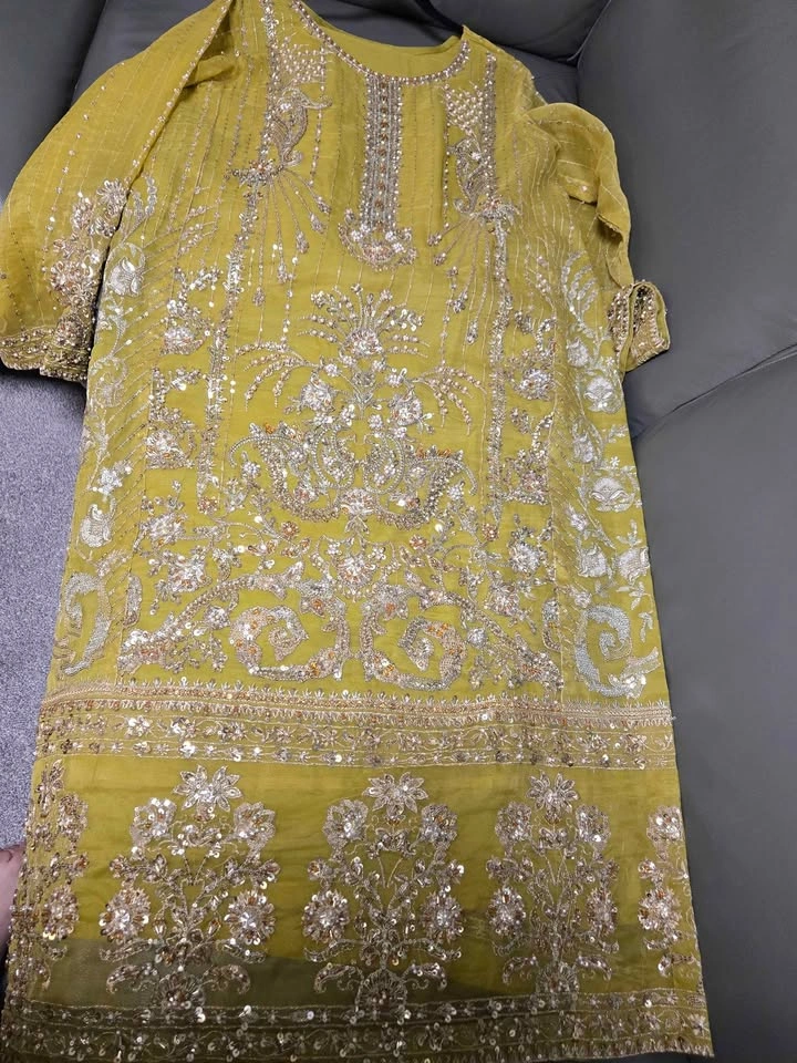 EID SUMMER FANCY ORGANZA DRESS XXL - photo 3